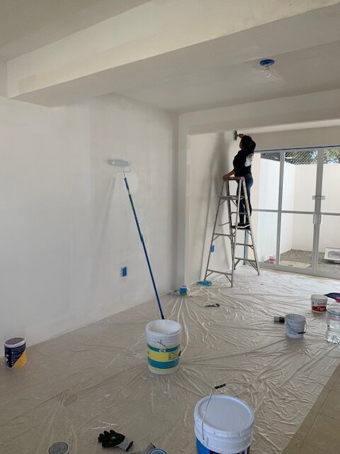 Pintura interior casa Melchor Ocampo, Estado de México