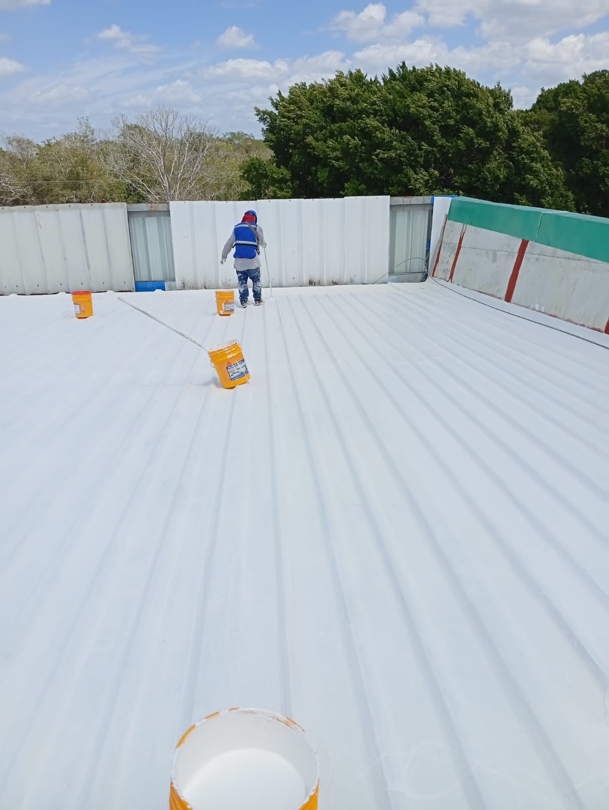 Impermeabilización de nave industrial, iztacalco, cdmx