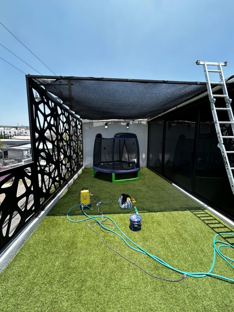 Jardín Interior de Remodelación Terraza, Querétaro