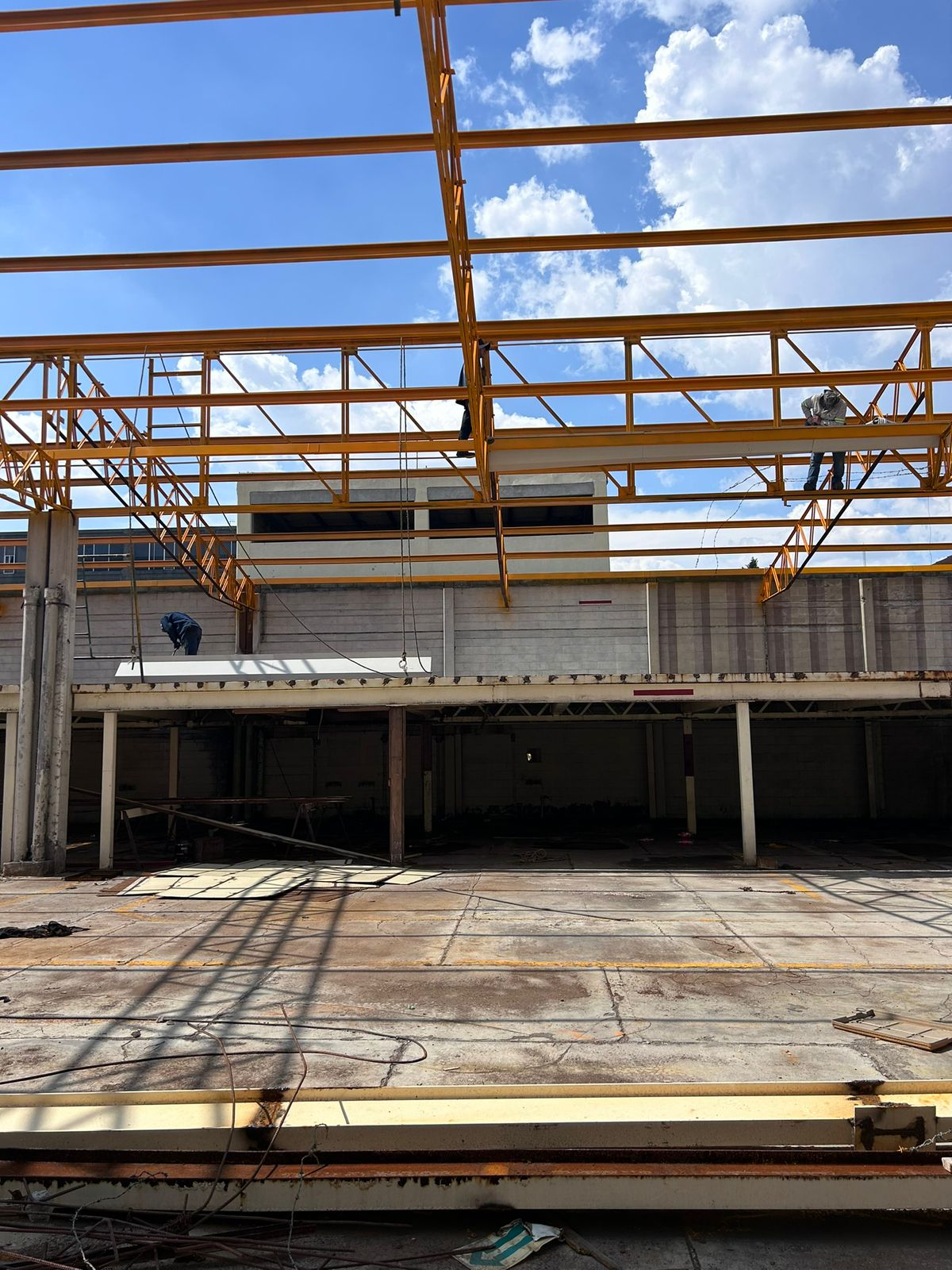 Pintura estructura CDMX Iztacalco