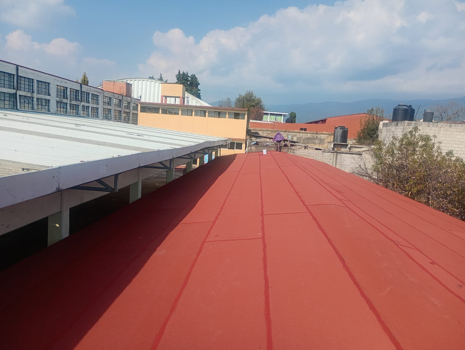 Impermeabilizante prefabricado (manto) en azotea, CDMX