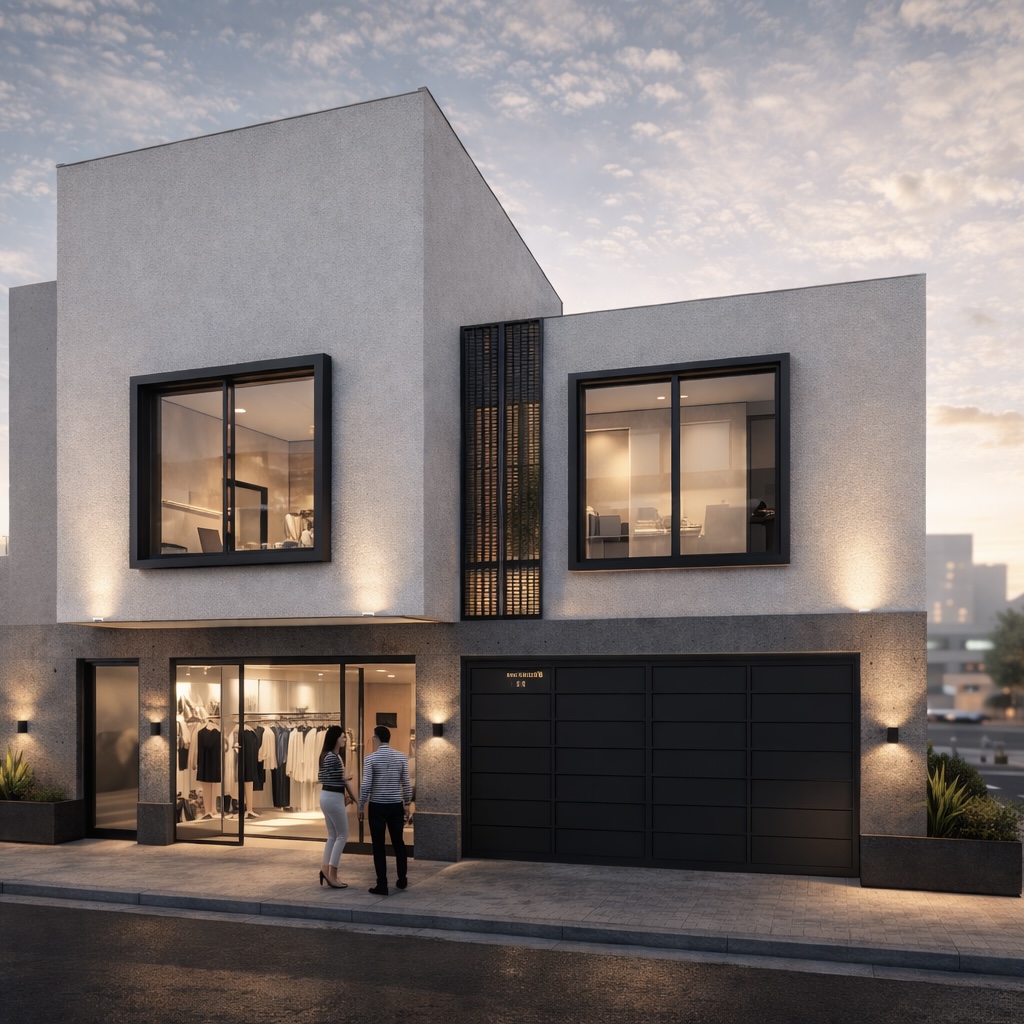 Propuesta diseño de fachada en Nezahualcoyotl, EDO MEX